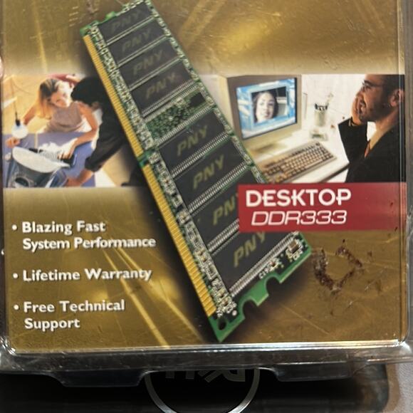 Optima Memory Desktop DDR 333.  256MB DDR  DIMM, N 32 WND STK 7064517 - Picture 2 of 5